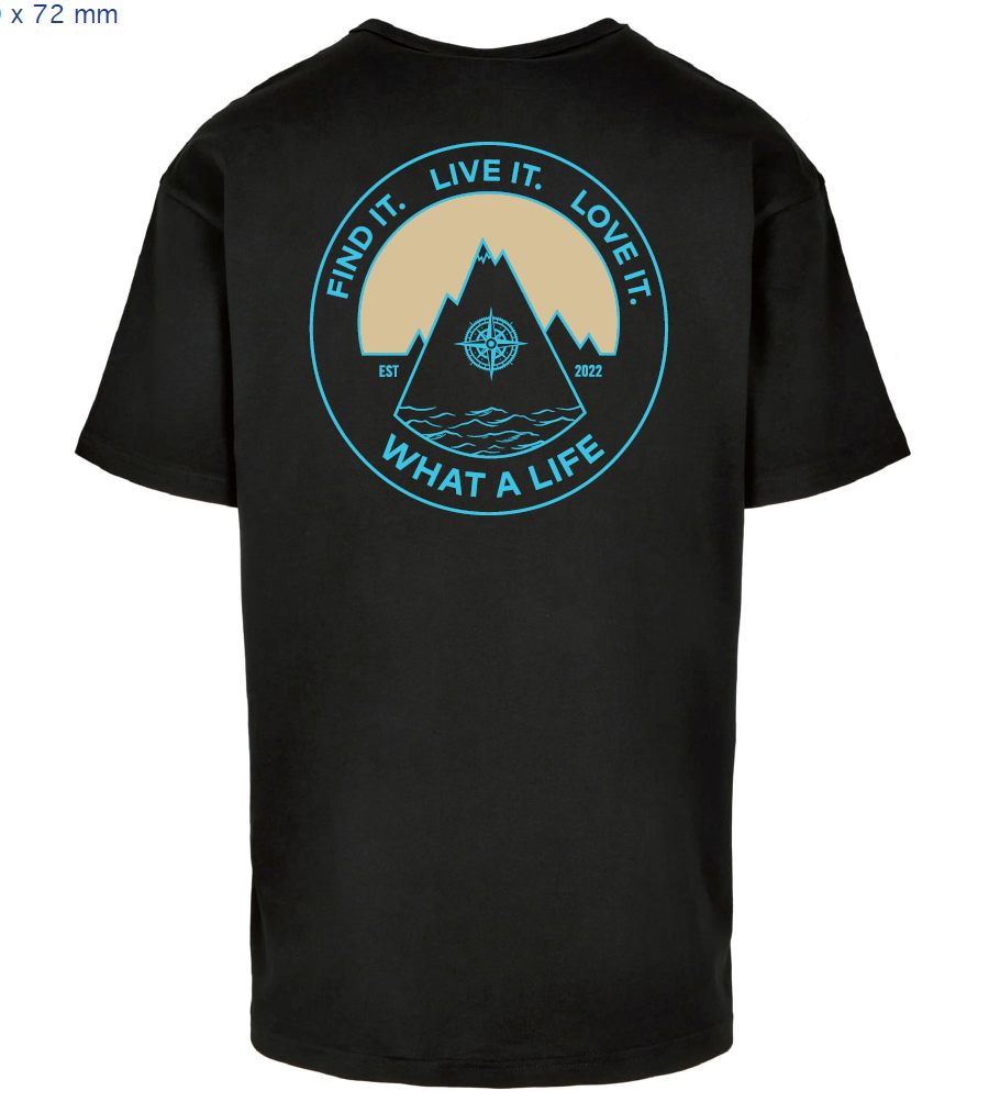 Mountain logo t shirts - Black