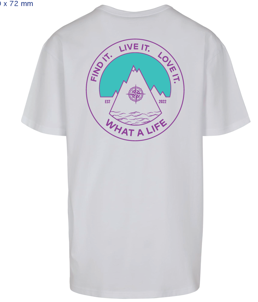 Mountain logo t shirts - White