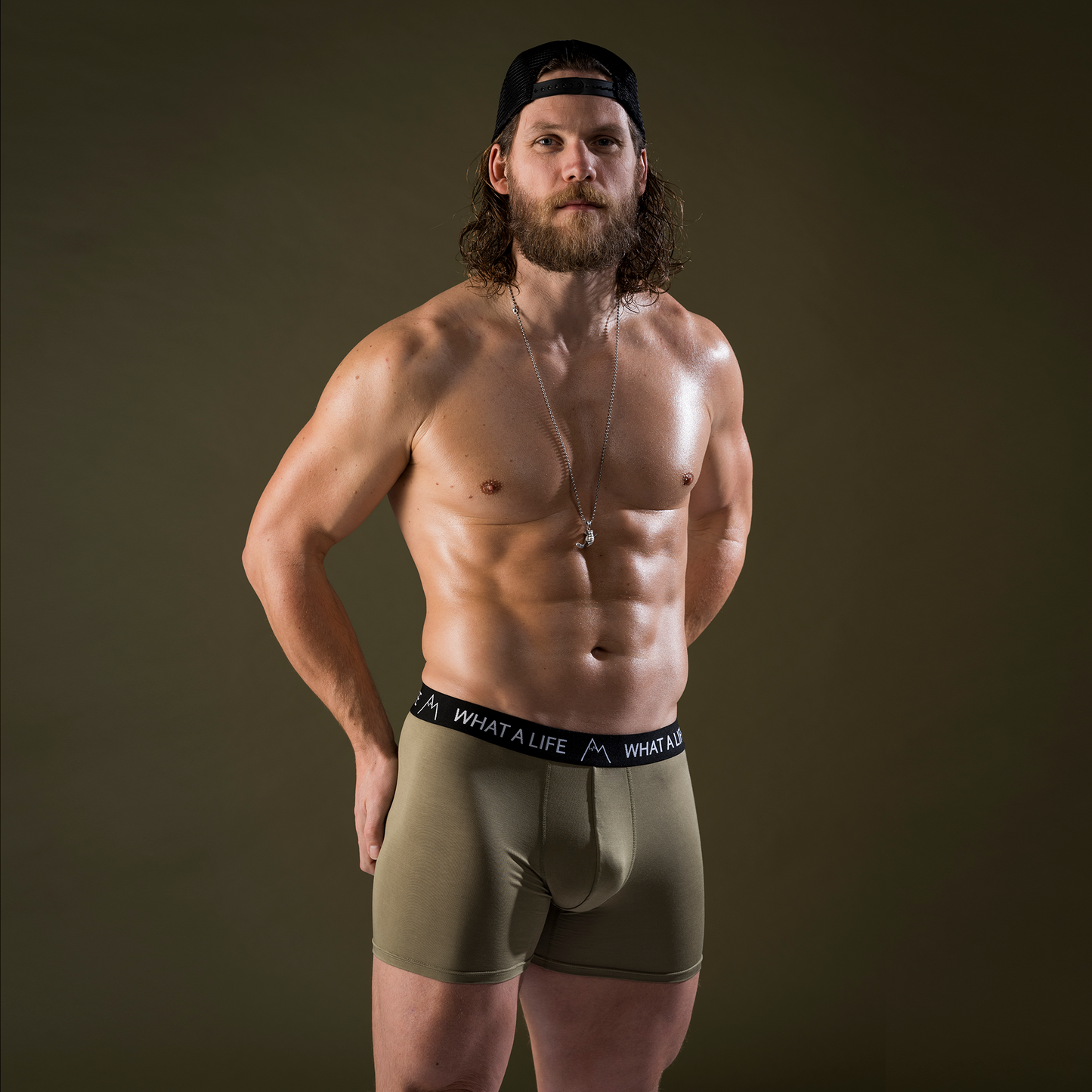 3-pack earth tone boxers What A Life