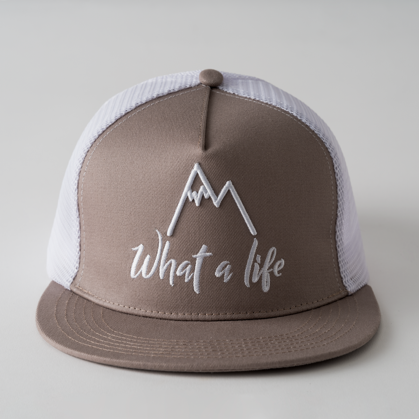 What A Life SnapBack Hat - Ginger Beige