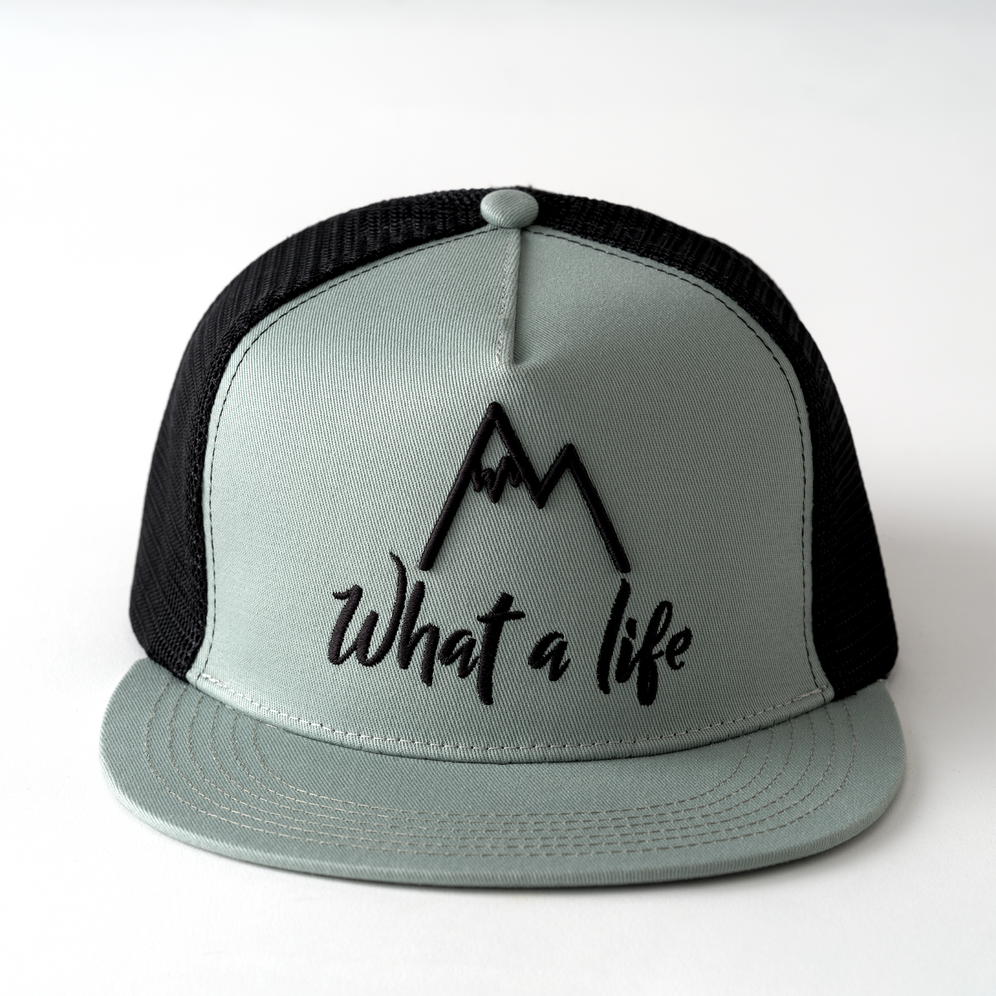 What A Life SnapBack Hat - Sage Green