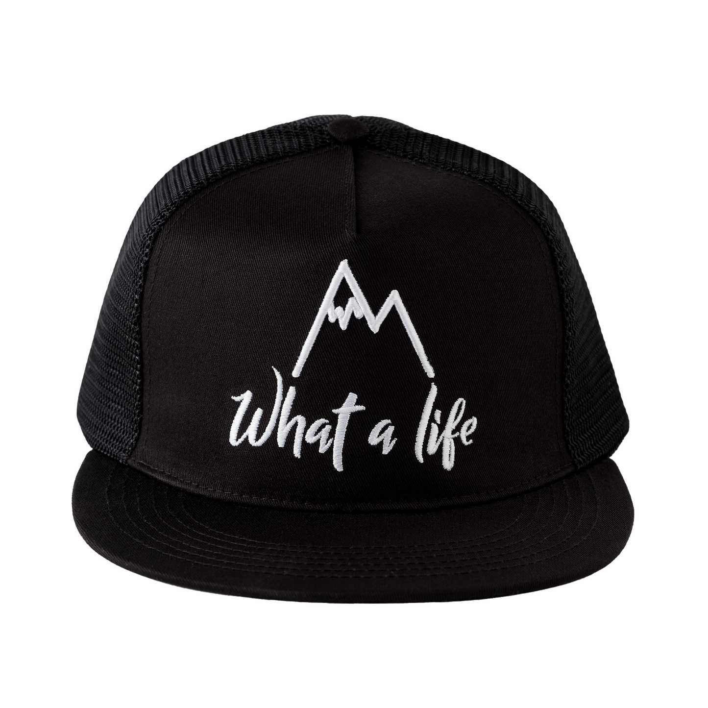 What A Life SnapBack Hat - Midnight Black